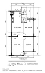 Blk 291 Tampines Street 22 (Tampines), HDB 3 Rooms #308200671